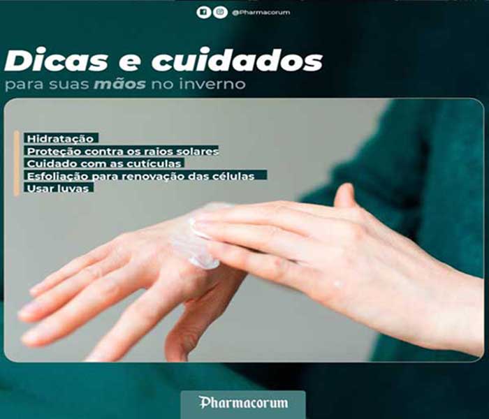 DICAS DE CUIDADOS COM AS MÃOS NO INVERNO